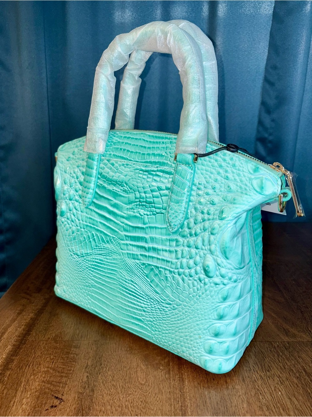 Brahmin NWT Duxbury - Jadeite - *Exclusive Design* - FRONT EYE - Cool Mint - Picture 13 of 16